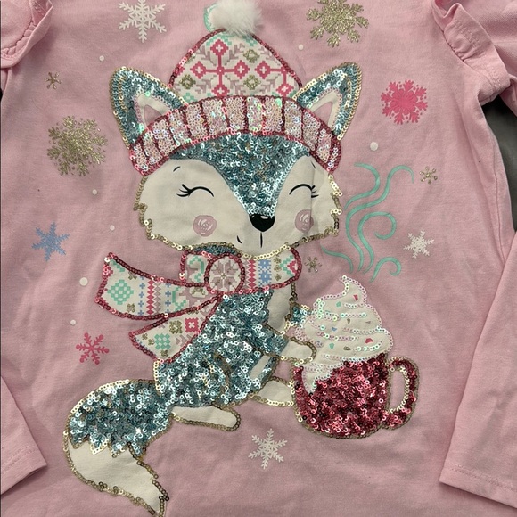 Cynthia Rowley Pink and White Matching winter long sleeve and legging pant Set - Picture 2 of 8